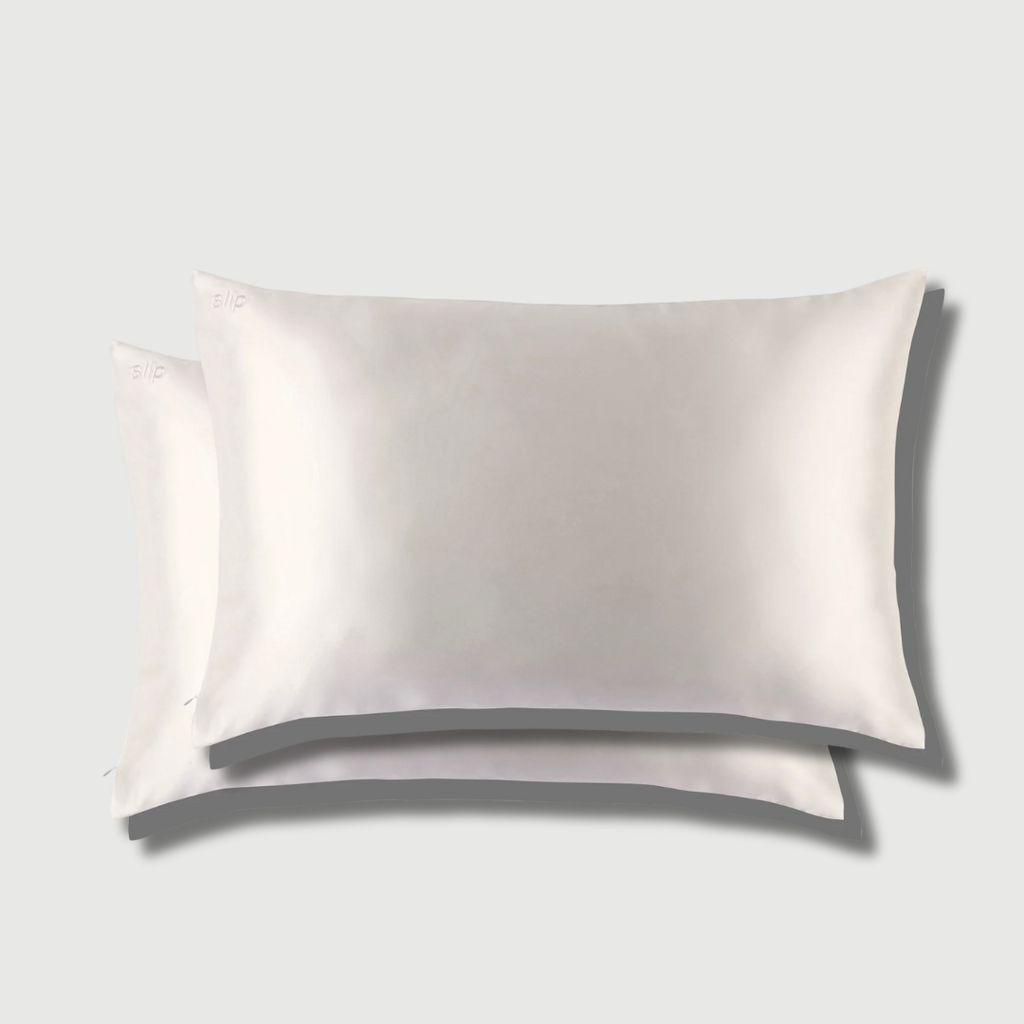 Duo Fundas de Seda Queen Blancas