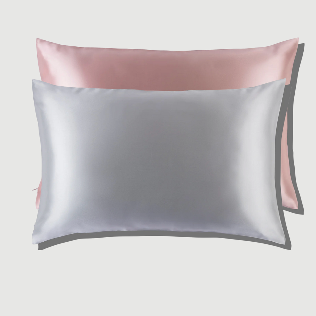 Duo Fundas de Seda Queen Palo Rosa