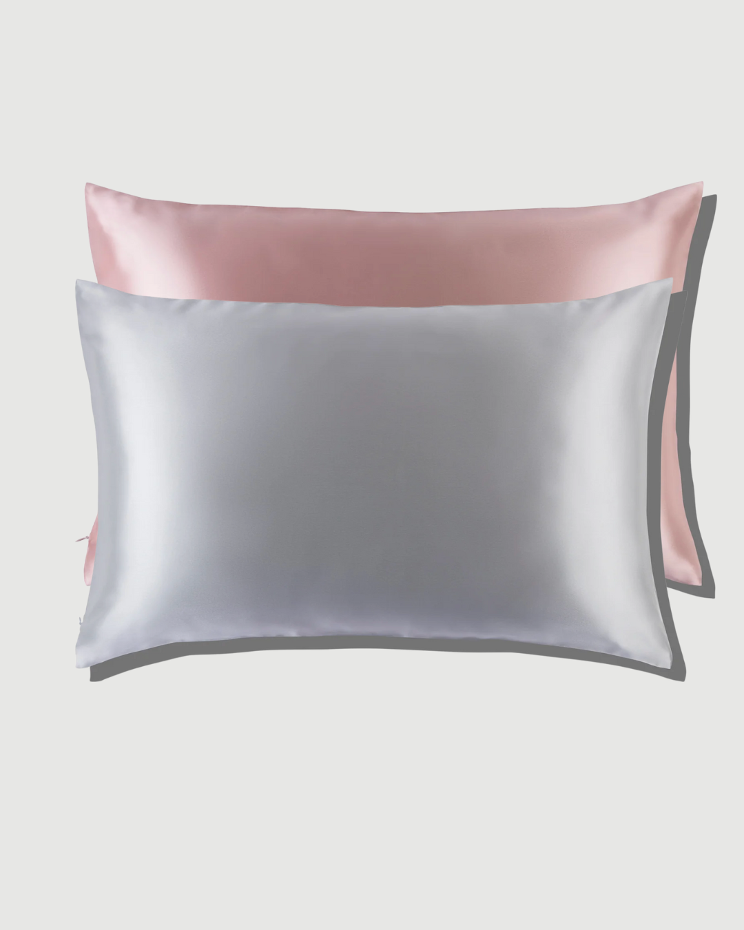 Duo Fundas de Seda Queen Palo Rosa