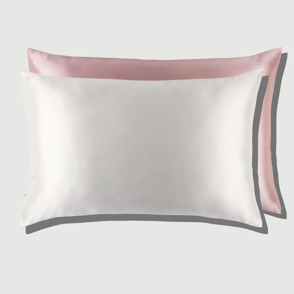 Duo Fundas de Seda Queen Palo Rosa