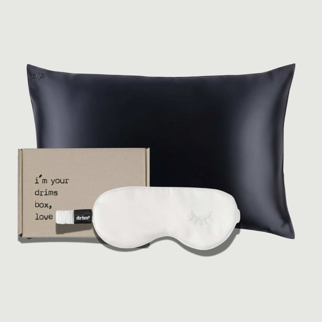 Drims Beauty Pack Funda Seda Queen (50x70) + Antifaz Grado 6A Queen | Antifrizz y Antiarrugas