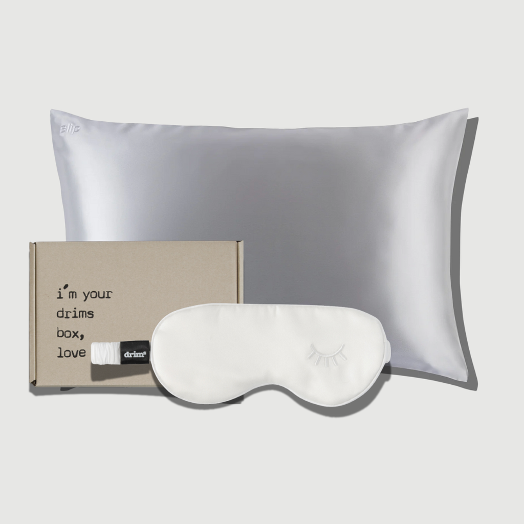 Drims Beauty Pack Funda Seda Queen (50x70) + Antifaz Grado 6A Queen | Antifrizz y Antiarrugas