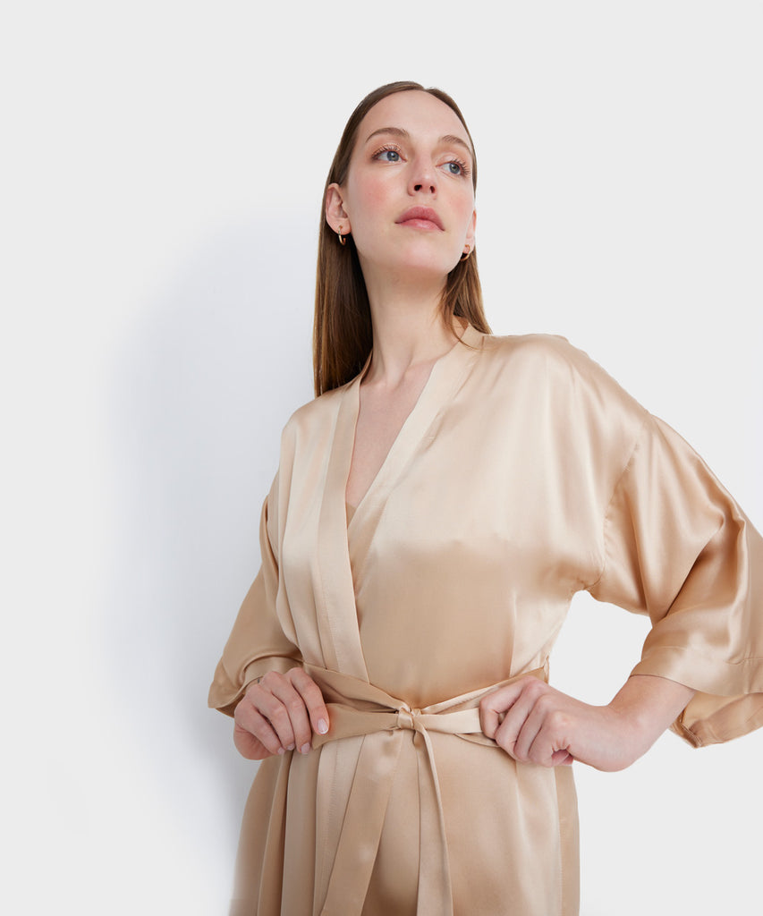 Bata de Pijama 100% de Seda