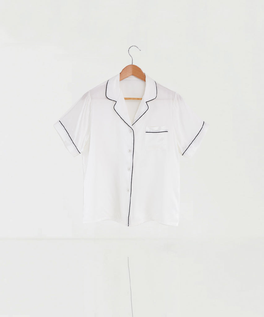 Blusa y Pantalón de Pijama 100% de Seda