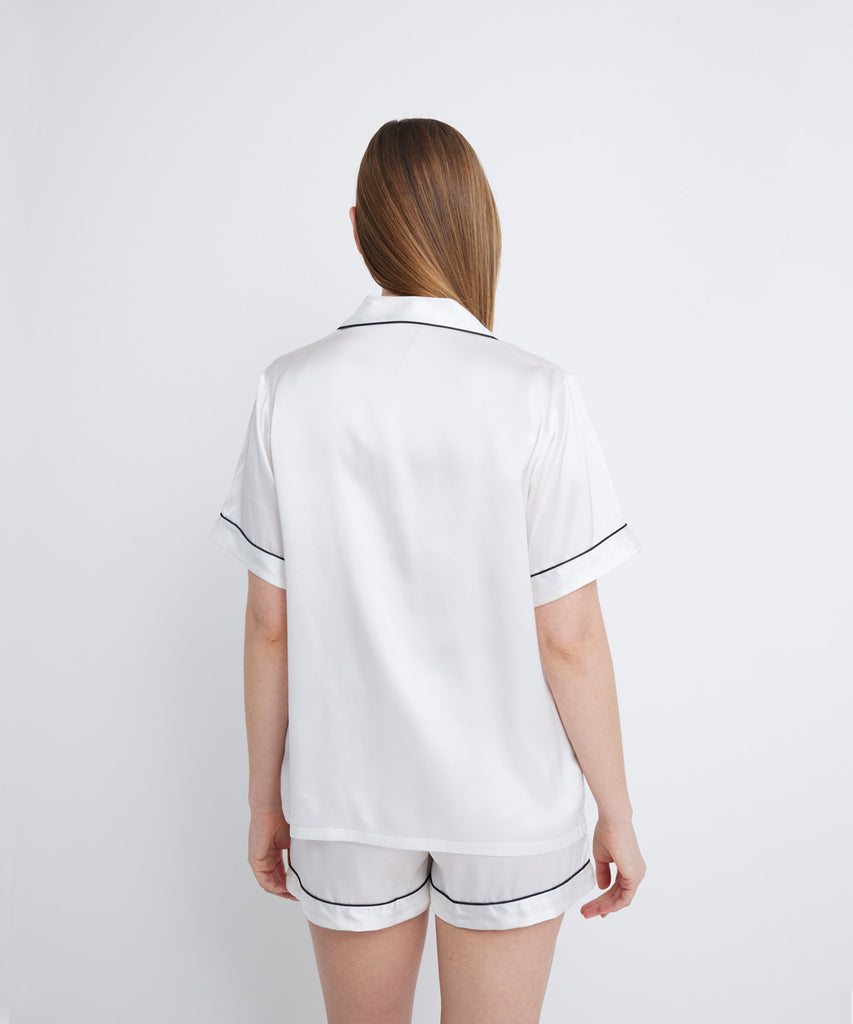 Blusa y Pantalón de Pijama 100% de Seda