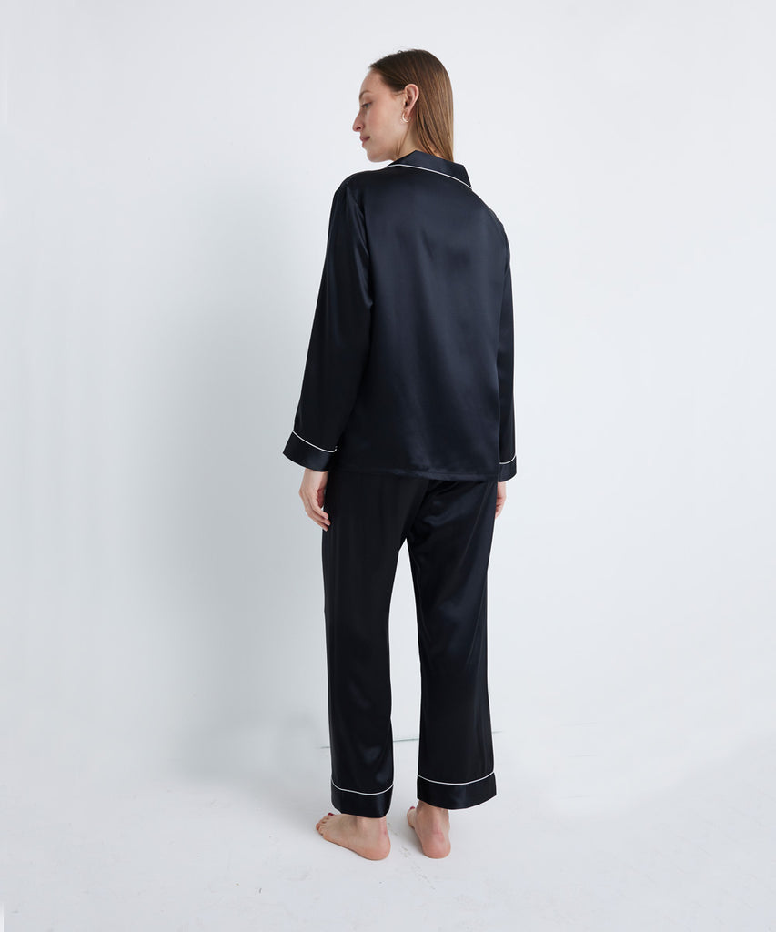 Blusa y Pantalón de Pijama 100% de Seda