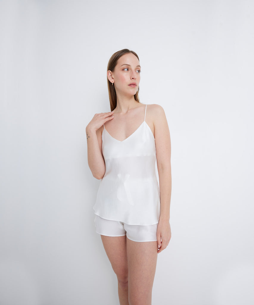 Blusa y Short Pijama 100% de Seda