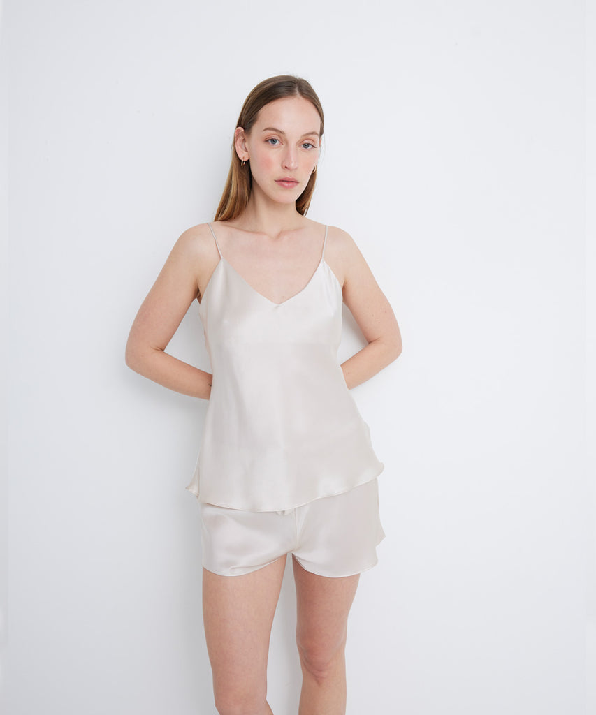 Blusa y Short Pijama 100% de Seda