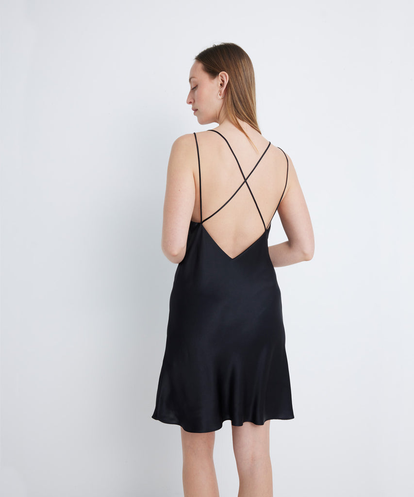 Vestido tiritas de Pijama 100% de Seda