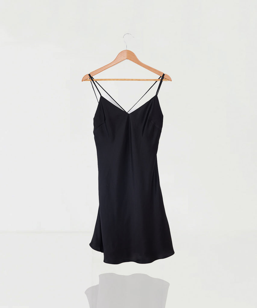 Vestido tiritas de Pijama 100% de Seda