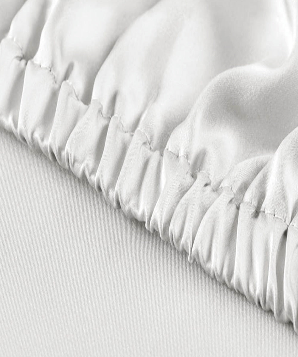 Sábana Bajera Seda 100% (152 x 203 x 40 cm Queen)