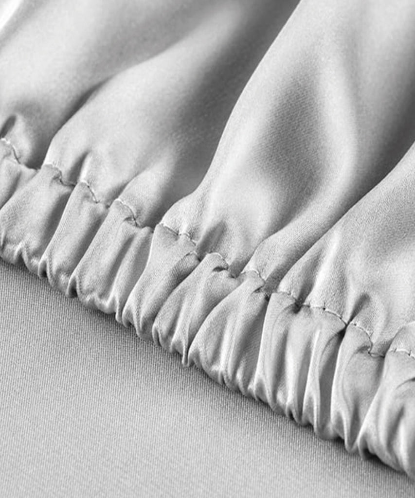 Sábana Bajera Blanca 100% Seda King